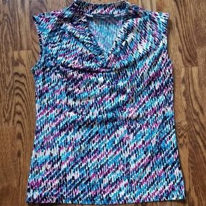 Black Label by Evan Picone Sleeveless Blouse